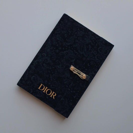 Dior Velvet Notebook.