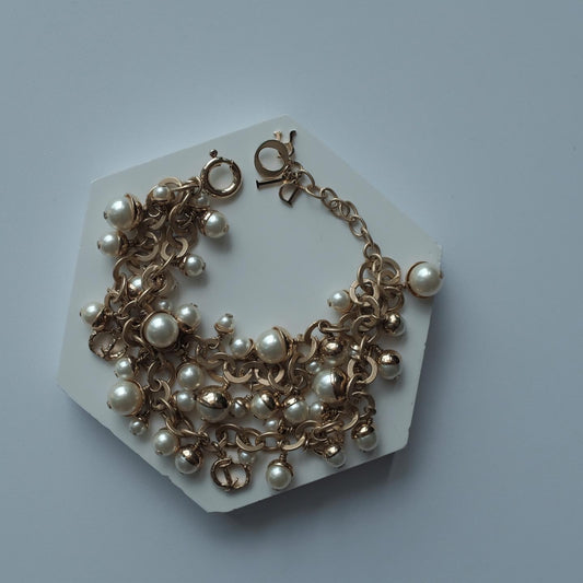 Vintage Dior Mise en Dior Faux Pearl Bracelet
